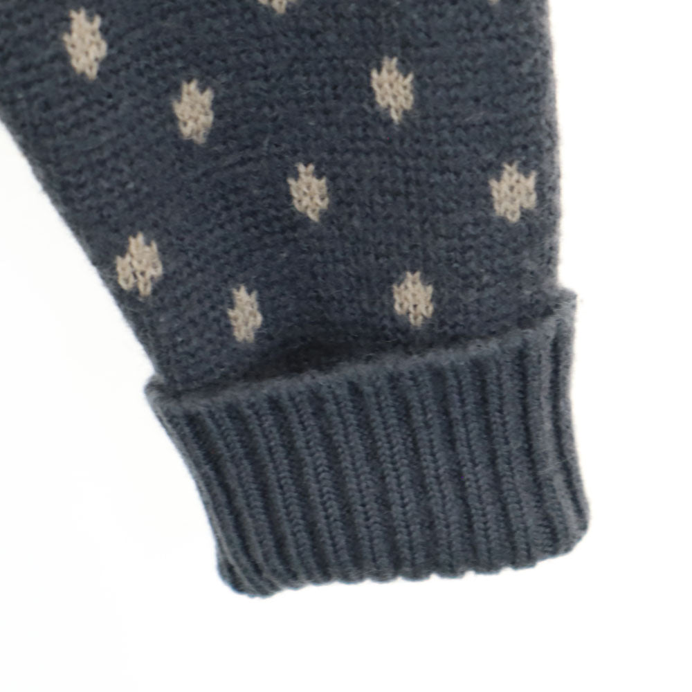 RRL 90s 赤3星 ウール オールド 初期タグ ラルフローレン ノルディック柄 長袖 セーター L チャコールグレー ダブルアールエル ニット レディース