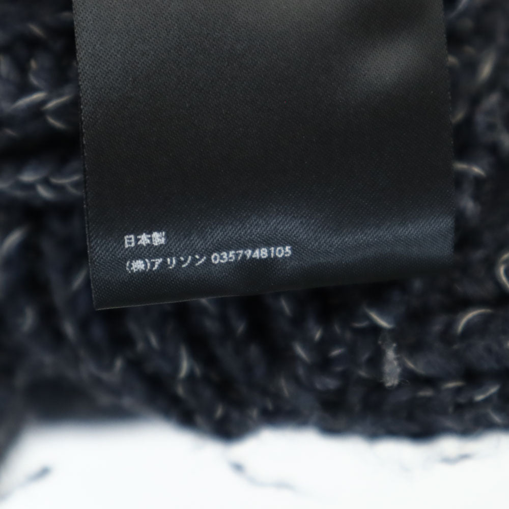 PHENOMENON フェノメノン 2012年 日本製 長袖 Vネック ニットカーディガン 38/M チャコールグレー メンズ