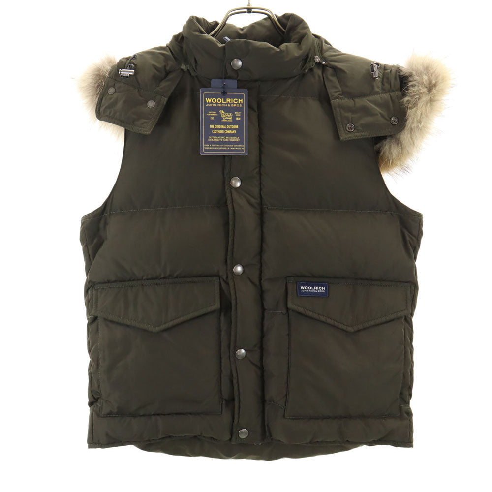 未使用 WOOLRICH ウールリッチ アリューシャン ダウンベスト XS カーキブラウン系 ALEUTIAN VEST メンズ