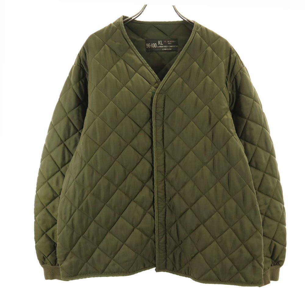 DUTCH ARMY オランダ軍 70s ヴィンテージ ライナー キルティングジャケット 96-100 カーキ ミリタリー メンズ