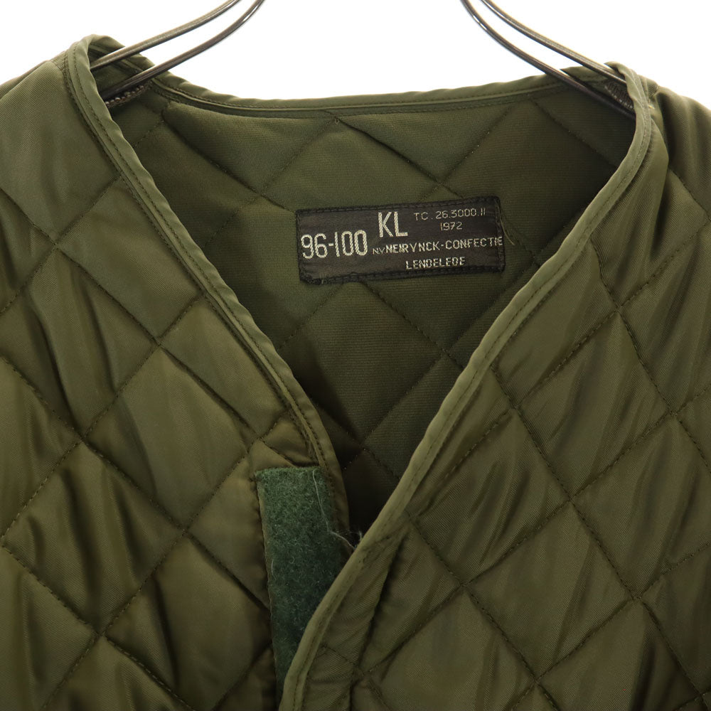 DUTCH ARMY オランダ軍 70s ヴィンテージ ライナー キルティングジャケット 96-100 カーキ ミリタリー メンズ