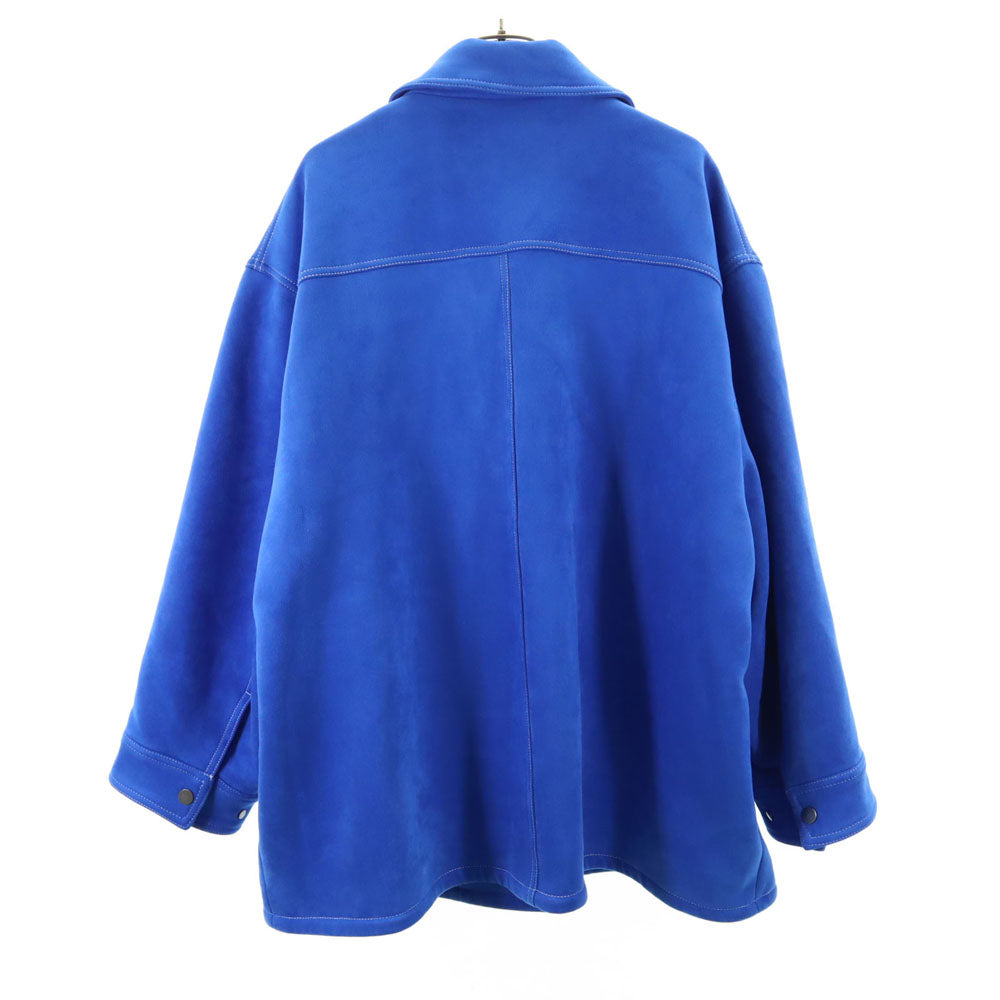 MAISON SPECIAL メゾンスペシャル ヴィーガンスウェード ブルゾン FREE ブルー フェイクスエード ジャケット レディース