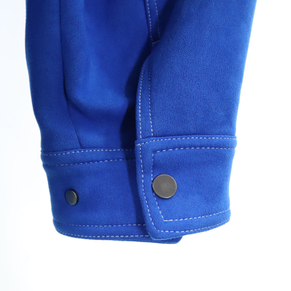 MAISON SPECIAL メゾンスペシャル ヴィーガンスウェード ブルゾン FREE ブルー フェイクスエード ジャケット レディース