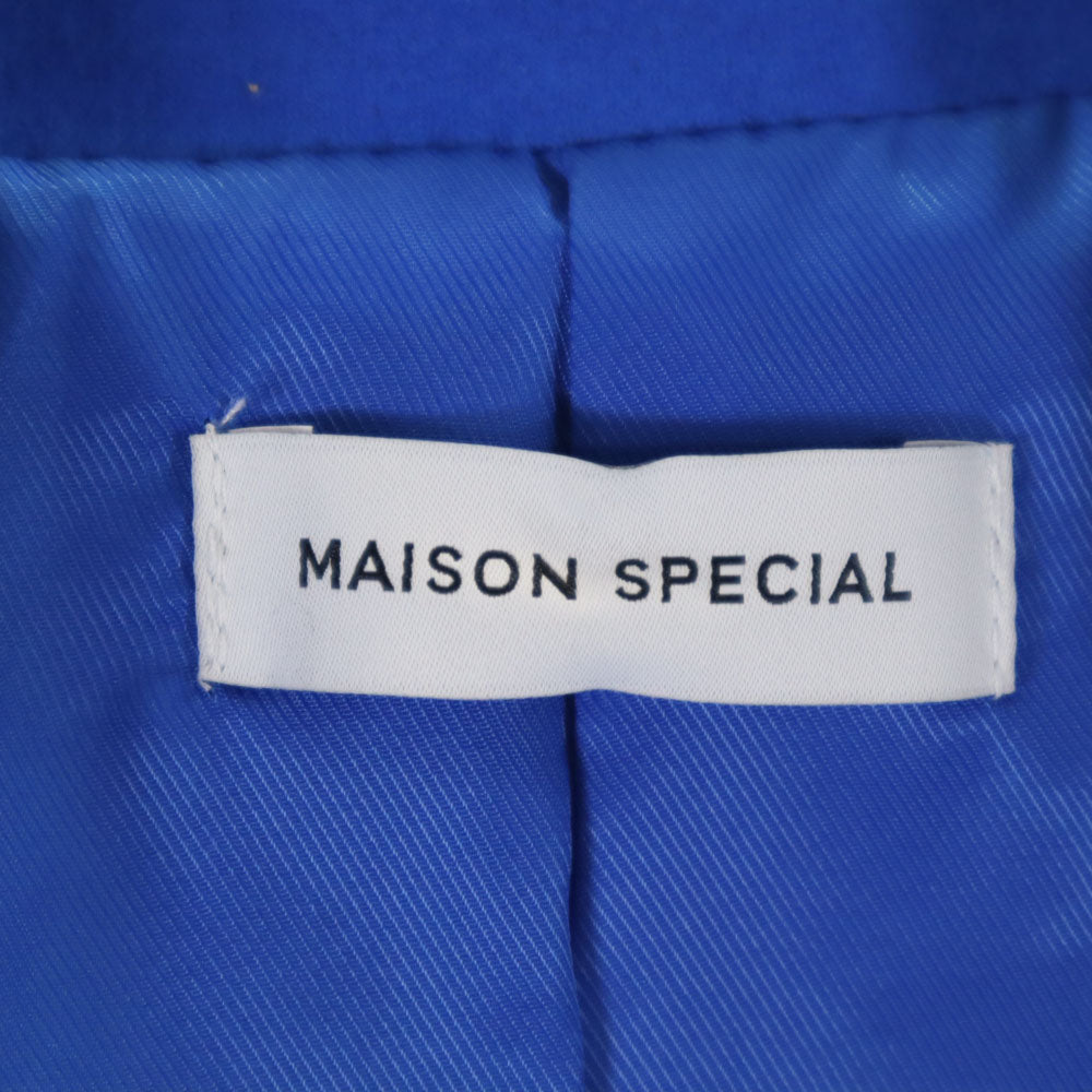 MAISON SPECIAL メゾンスペシャル ヴィーガンスウェード ブルゾン FREE ブルー フェイクスエード ジャケット レディース