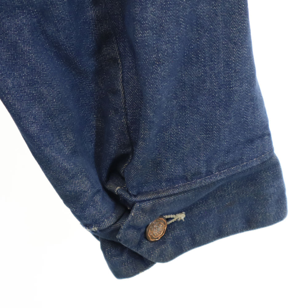 BLUE BELL ブルーベル 60s 70s ヴィンテージ ラングラー デニム カバーオール 46 インディゴブルー 裏ブランケット ジャケット メンズ