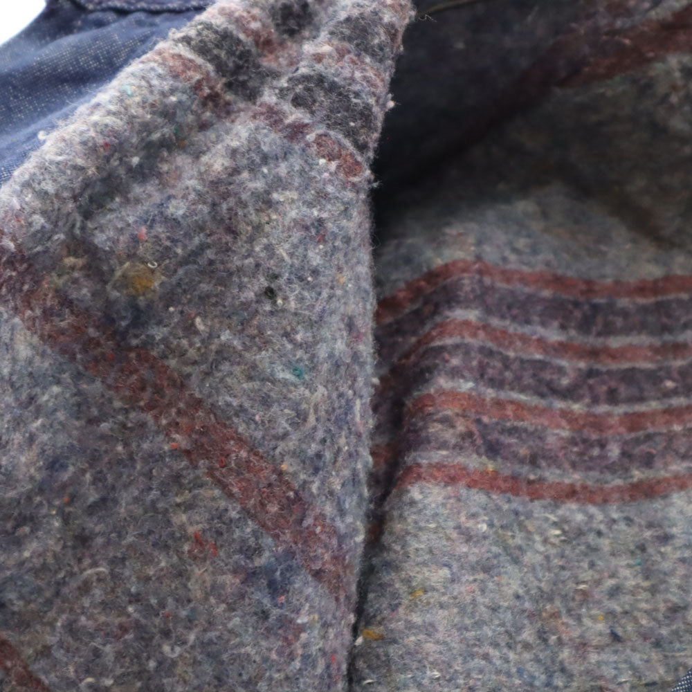 BLUE BELL ブルーベル 60s 70s ヴィンテージ ラングラー デニム カバーオール 46 インディゴブルー 裏ブランケット ジャケット メンズ