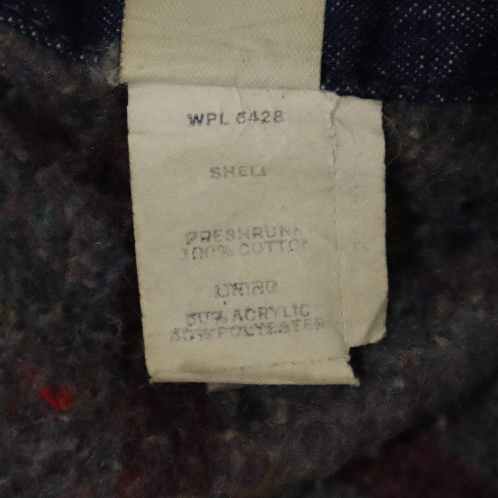 BLUE BELL ブルーベル 60s 70s ヴィンテージ ラングラー デニム カバーオール 46 インディゴブルー 裏ブランケット ジャケット メンズ