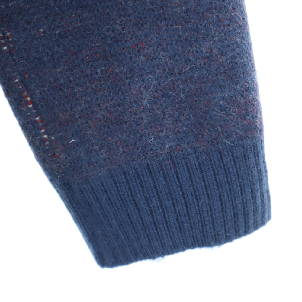 PEARLY GATES パーリーゲイツ 日本製 ゴルフ ショールカラー ニットジャケット 1 ネイビー レディース