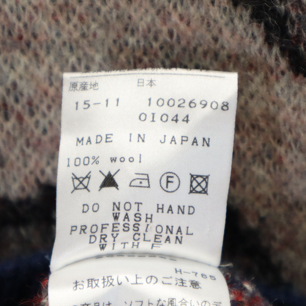 PEARLY GATES パーリーゲイツ 日本製 ゴルフ ショールカラー ニットジャケット 1 ネイビー レディース