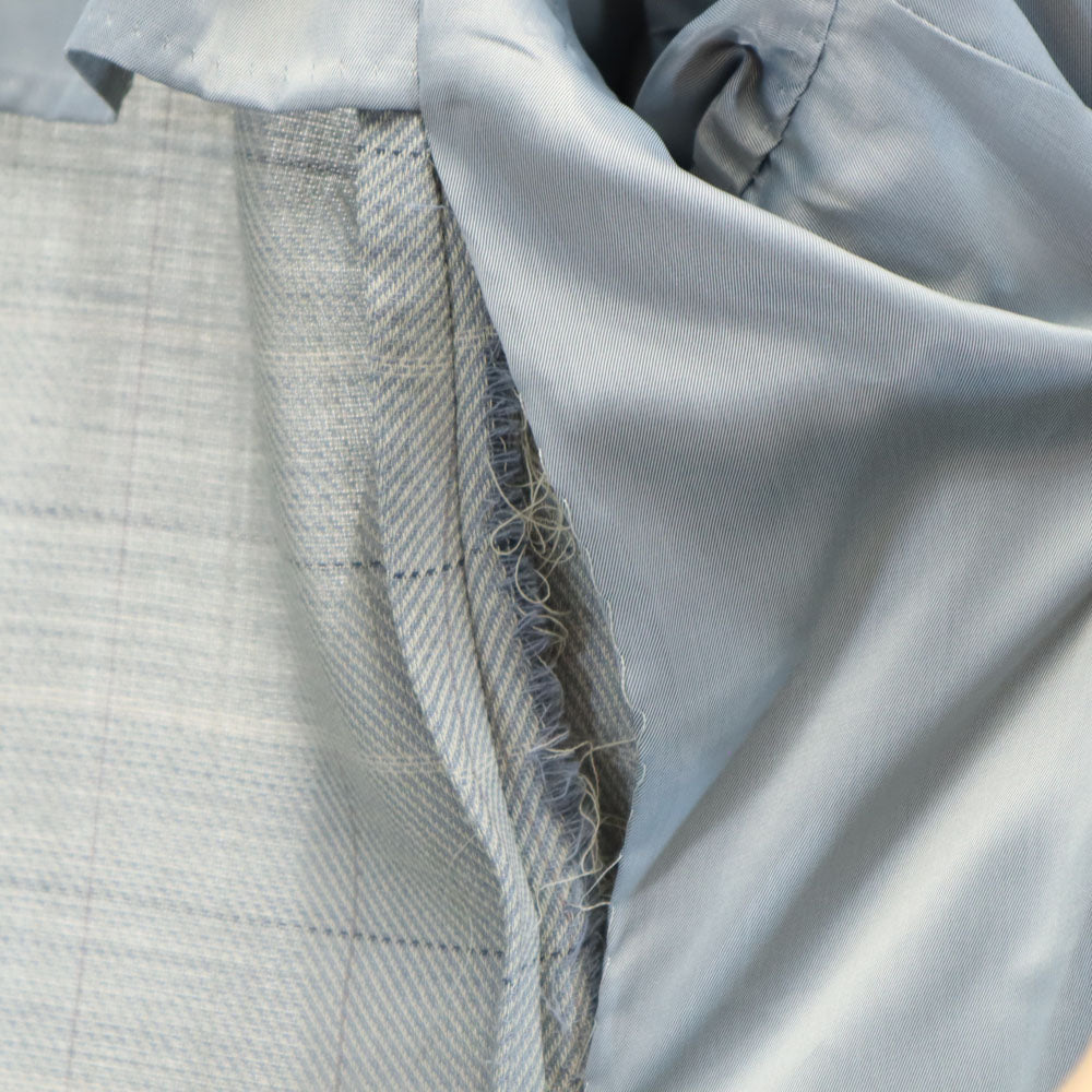 BALENCIAGA バレンシアガ 90s 日本製 オールド チェック柄 テーラードジャケット 98BB4 グレー ブレザー メンズ