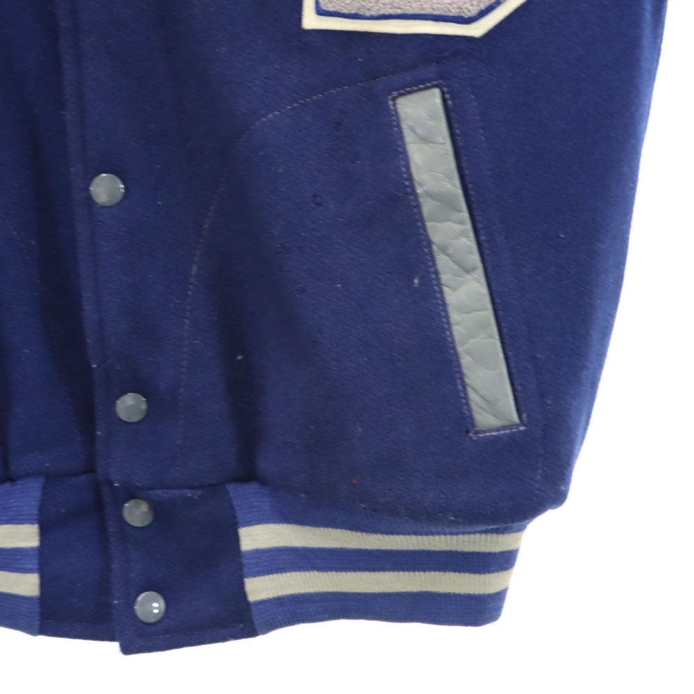 CAMPUS キャンパス 70s ヴィンテージ スタジャン ネイビー系 袖レザー ブルゾン メンズ