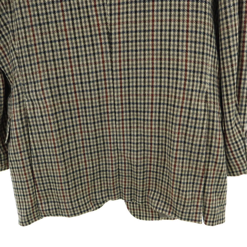 Burberrys バーバリーズ 90s ウール オールド チェック 長袖 テーラードジャケット 98-88-175 ベージュ系 サイドベンツ メンズ