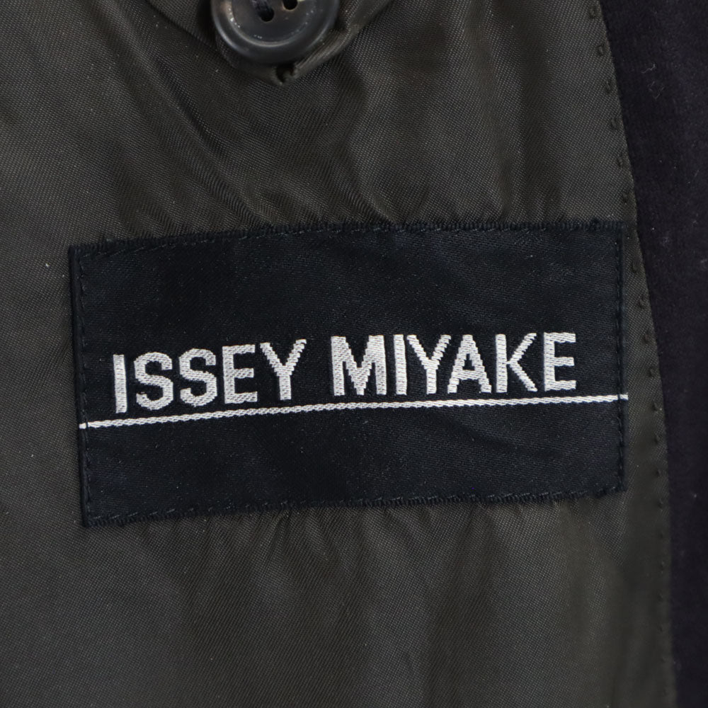 ISSEY MIYAKE イッセイミヤケ 90s ウール オールド 長袖 テーラードジャケット M ネイビー系 メンズ