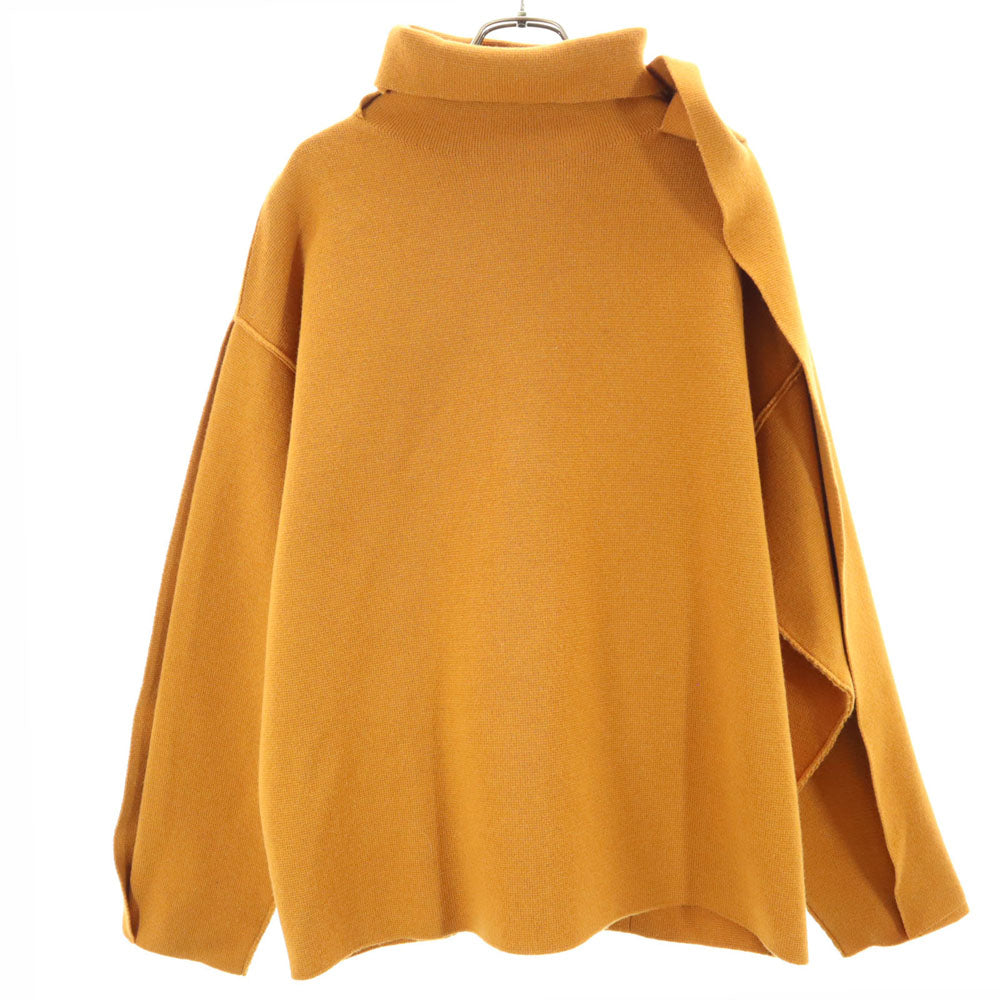 IRENE アイレネ ウールブレンド 長袖 ニット 36 オレンジ系 カットソー レディース