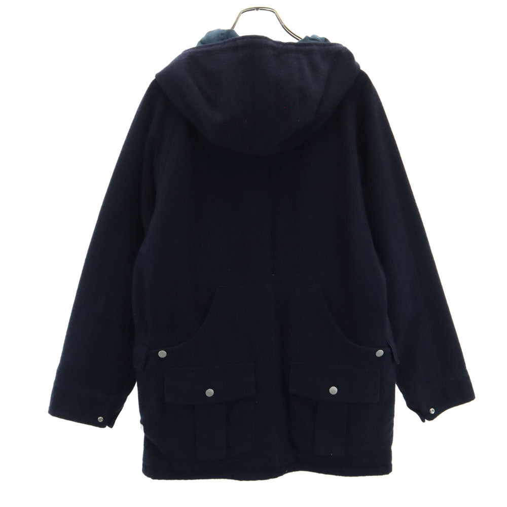 SASAFRAS ササフラス 日本製 ウールブレンド ブロワーバド コート XS 濃紺 メンズ