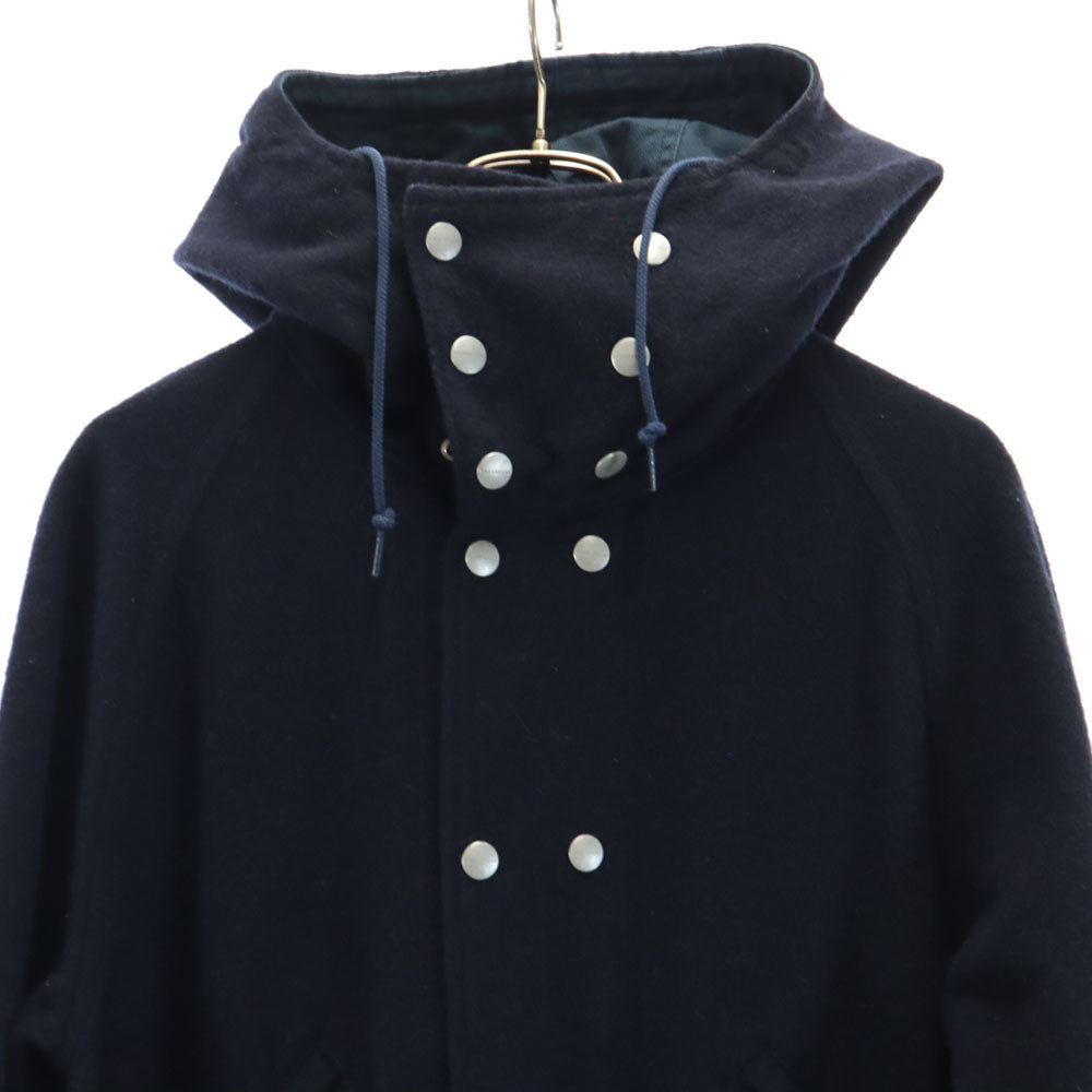 SASAFRAS ササフラス 日本製 ウールブレンド ブロワーバド コート XS 濃紺 メンズ