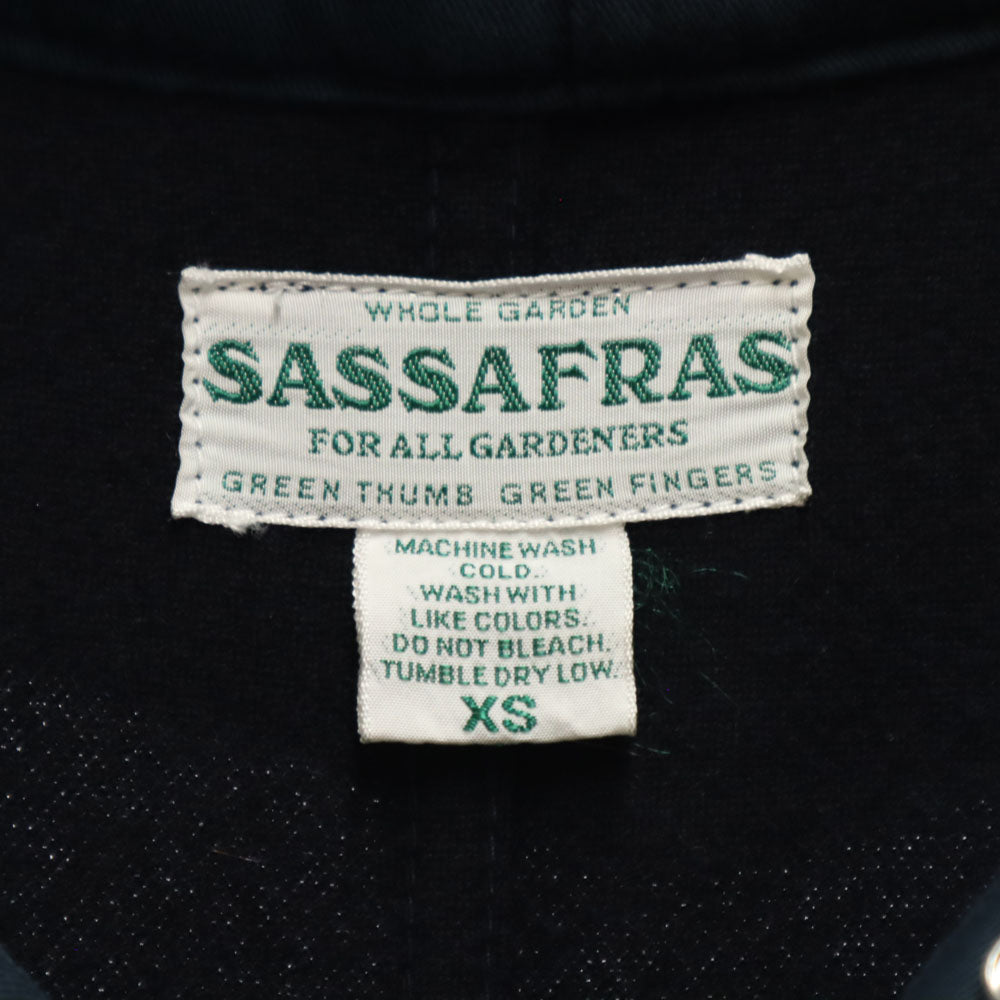 SASAFRAS ササフラス 日本製 ウールブレンド ブロワーバド コート XS 濃紺 メンズ