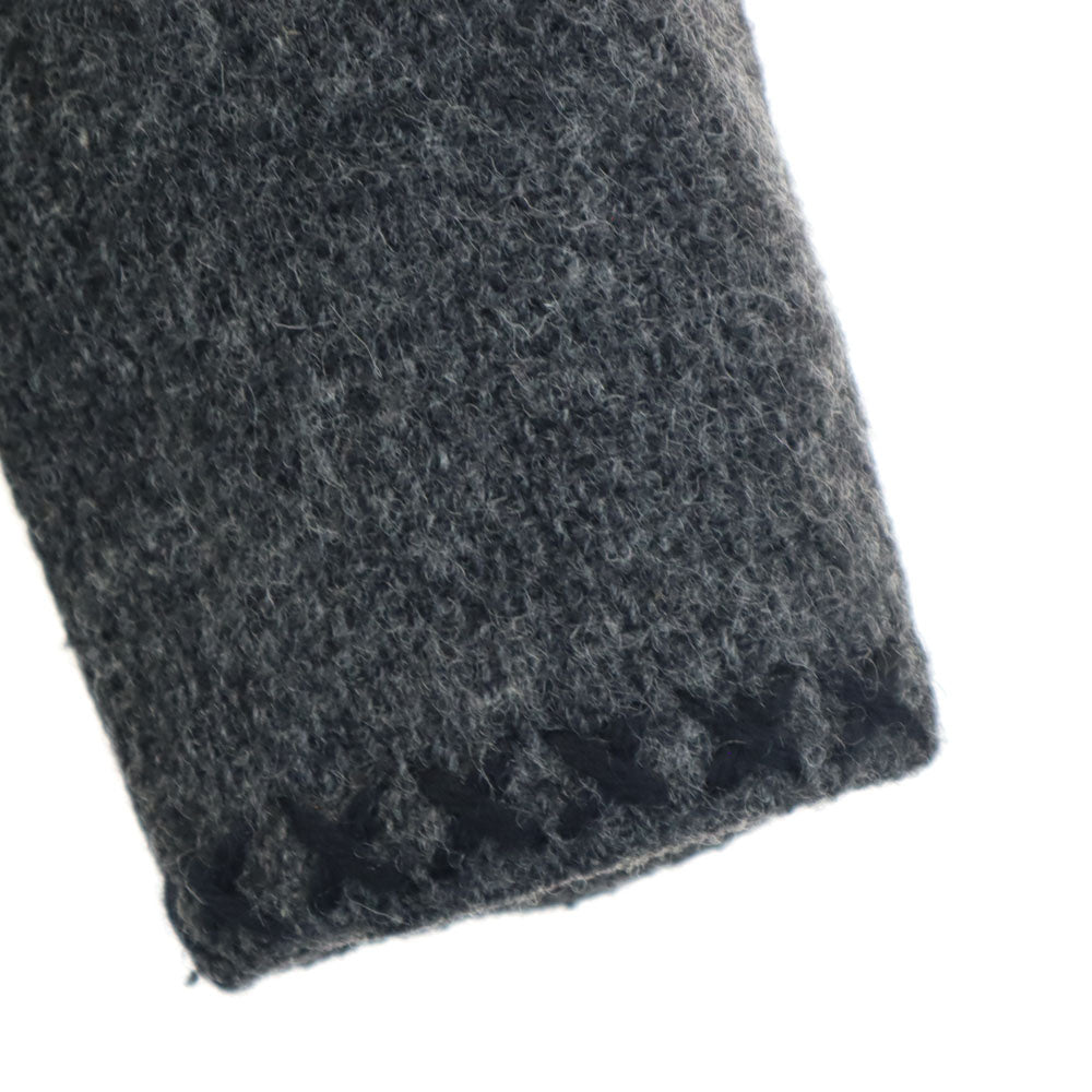 アイエス イッセイミヤケ 80s 90s オールド ウールジャケット 9 グレー コンチョボタン レディース