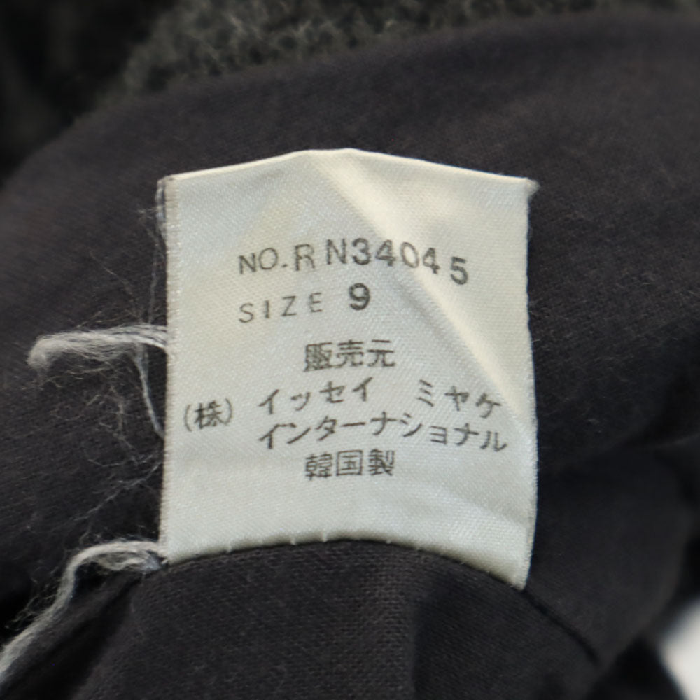 アイエス イッセイミヤケ 80s 90s オールド ウールジャケット 9 グレー コンチョボタン レディース