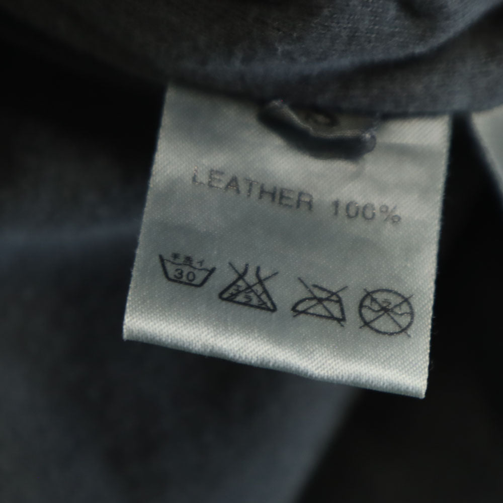 Sisii シシ 日本製 ミリタリー レザージャケット S ブラック系 メンズ