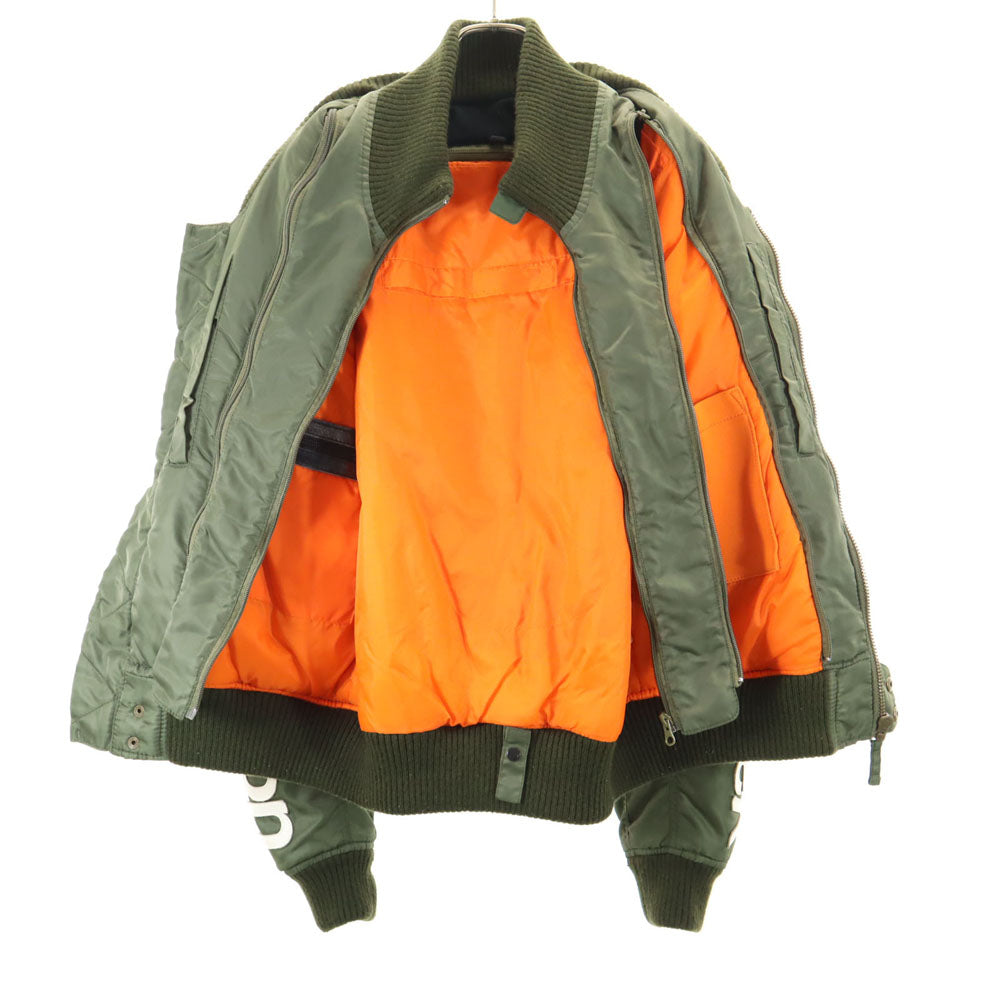 VANSON バンソン フライトジャケット L カーキ ブルゾン メンズ