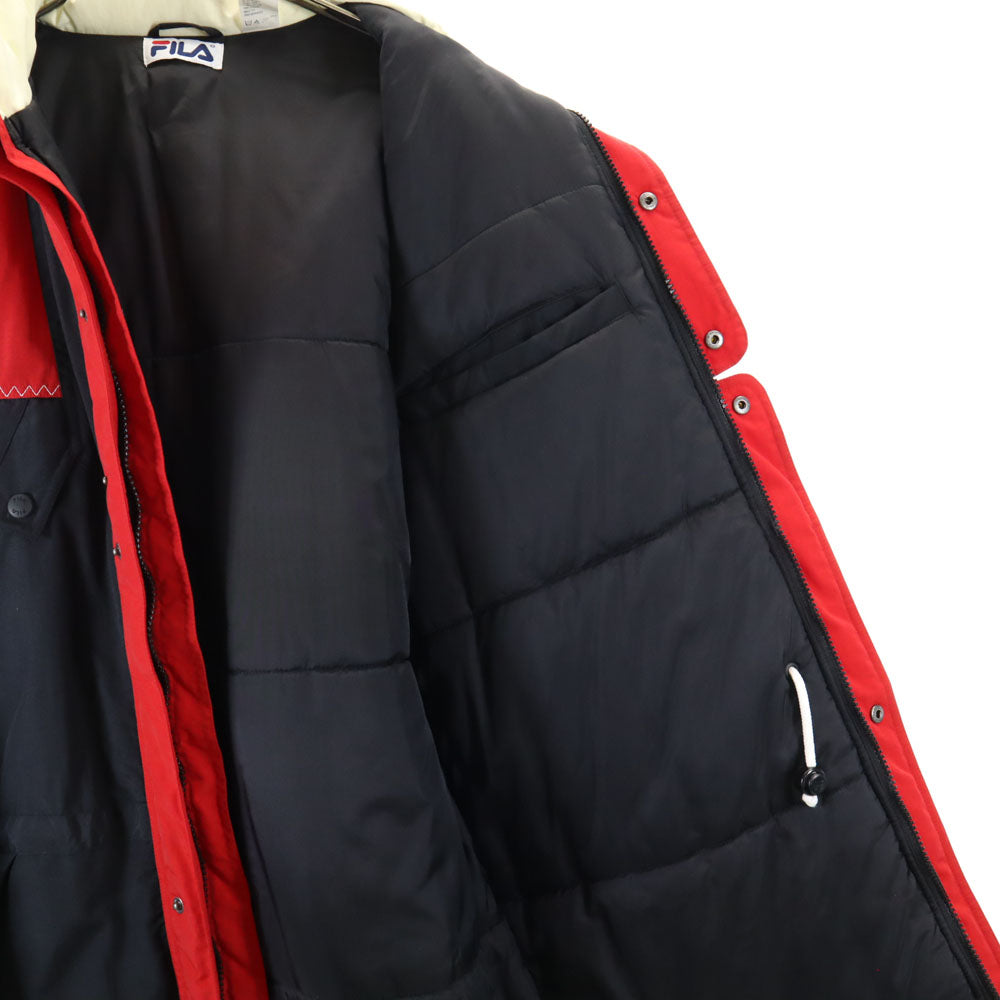 FILA フィラ 80s 90s オールド アノラック ナイロンジャケット M ブラック系 ITALIA メンズ