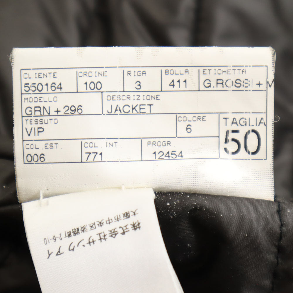 ジャン カルロ ロッシ イタリア製 中綿 スタジャン 50 ブラック系 ジャケット メンズ