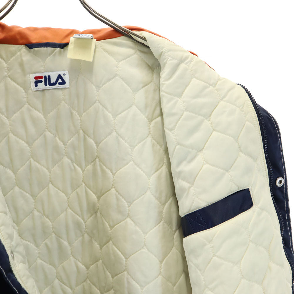 FILA フィラ 90s オールド バックロゴ 中綿ジャケット L ネイビー メンズ