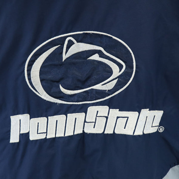 スターター 90s オールド ペンシルベニア大学 長袖 アノラックパーカー L ネイビー STARTER プルオーバー 中綿入り PENN STATE メンズ