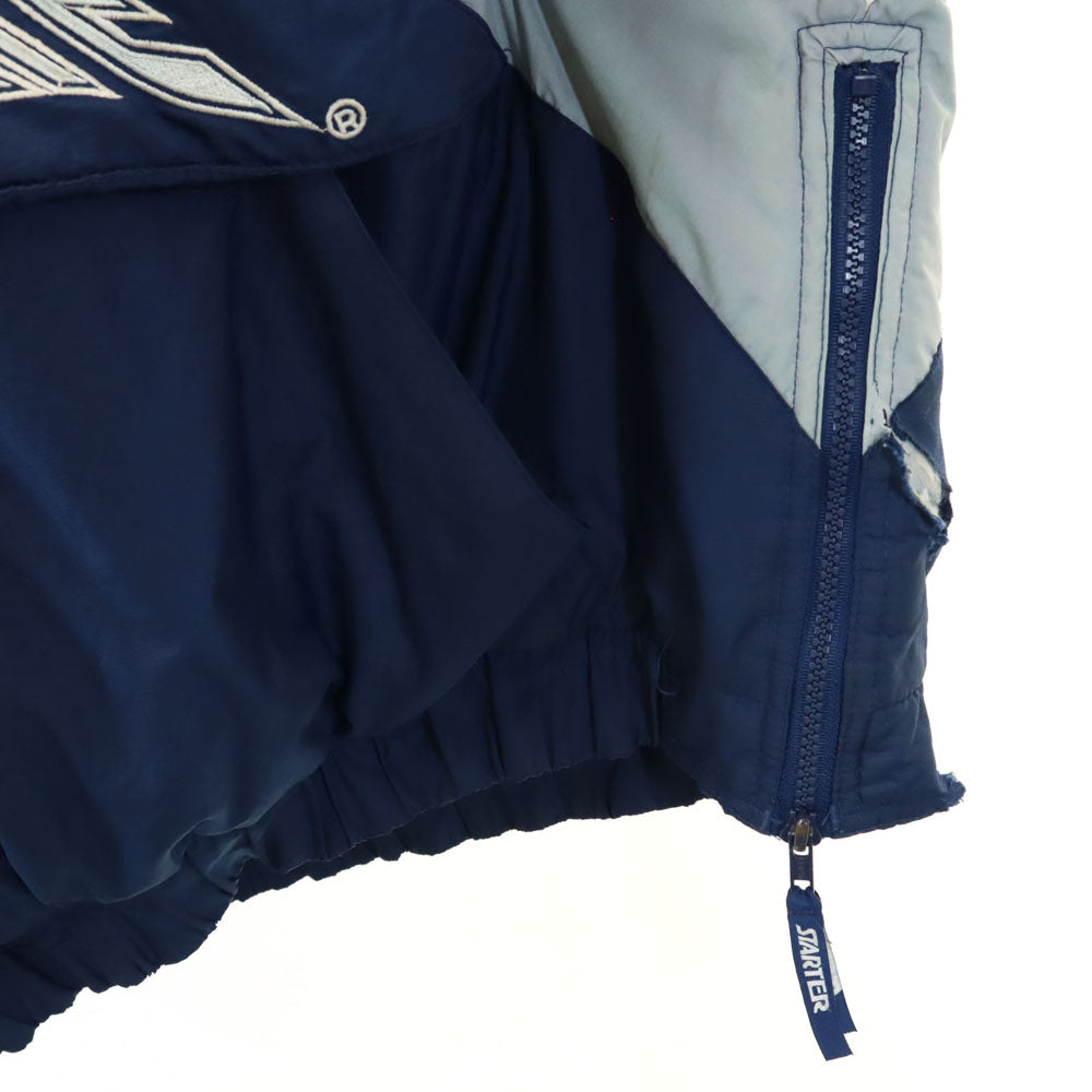 STARTER スターター 90s オールド ペンシルベニア大学 長袖 アノラックパーカー L ネイビー プルオーバー 中綿入り PENN STATE メンズ