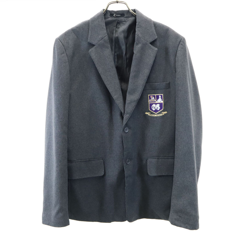 trutex 90s オールド スクールジャケット テーラードジャケット 38 チャコールグレー trutex スクール ブレザー メンズ