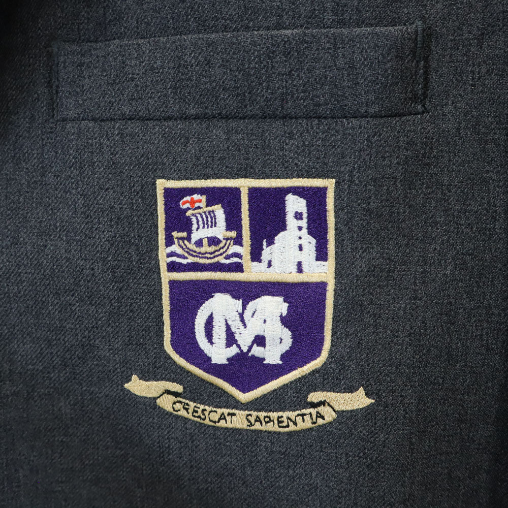 trutex 90s オールド スクールジャケット テーラードジャケット 38 チャコールグレー trutex スクール ブレザー メンズ