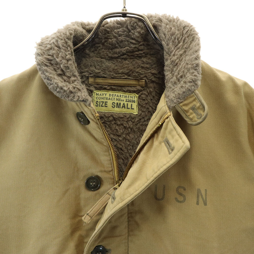 NAVY DEPARTMENT ネイビーデパートメント 東洋エンタープライズ N-1 デッキ ジャケット S イエローベージュ メンズ