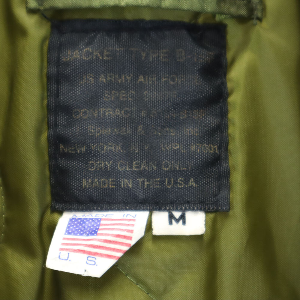 90s USA製 SPIEWAK B-10 フライトジャケット カーキ 38 SPIEWAK - スピワック 90s USA製 オールド フライトジャケット M