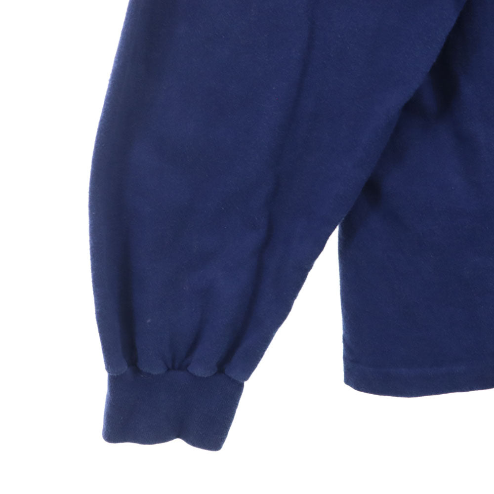 ヘインズ 90s USA製 オールド バックプリント 長袖 シングルステッチ Tシャツ L ブルー系 Hanes ロンT メンズ