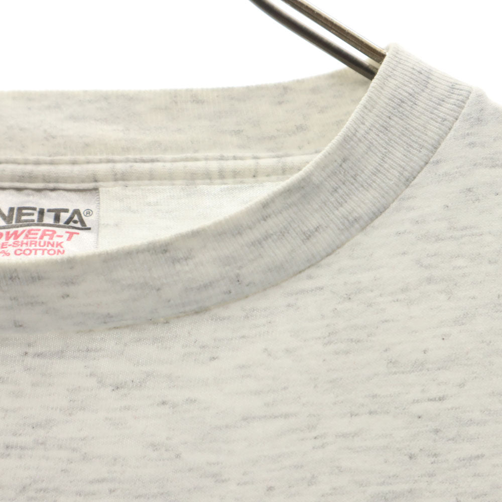 ONEITA オニータ 90s USA製 オールド コピーライト カレッジプリント 長袖 シングルステッチ Tシャツ L ライトグレー ロンT  POWER-T コロラド大学 メンズ