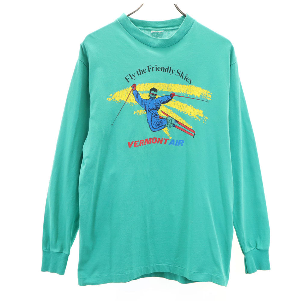 anvil アンヴィル 90s オールド 長袖 シングルステッチ Tシャツ グリーン系 ロンT メンズ