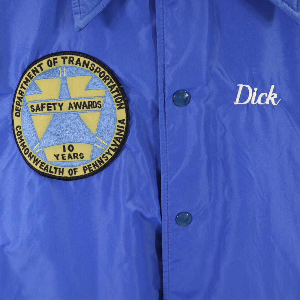 RENNOC レノック 70s ヴィンテージ ナイロン コーチジャケット M ブルー 裏トリコット メンズ