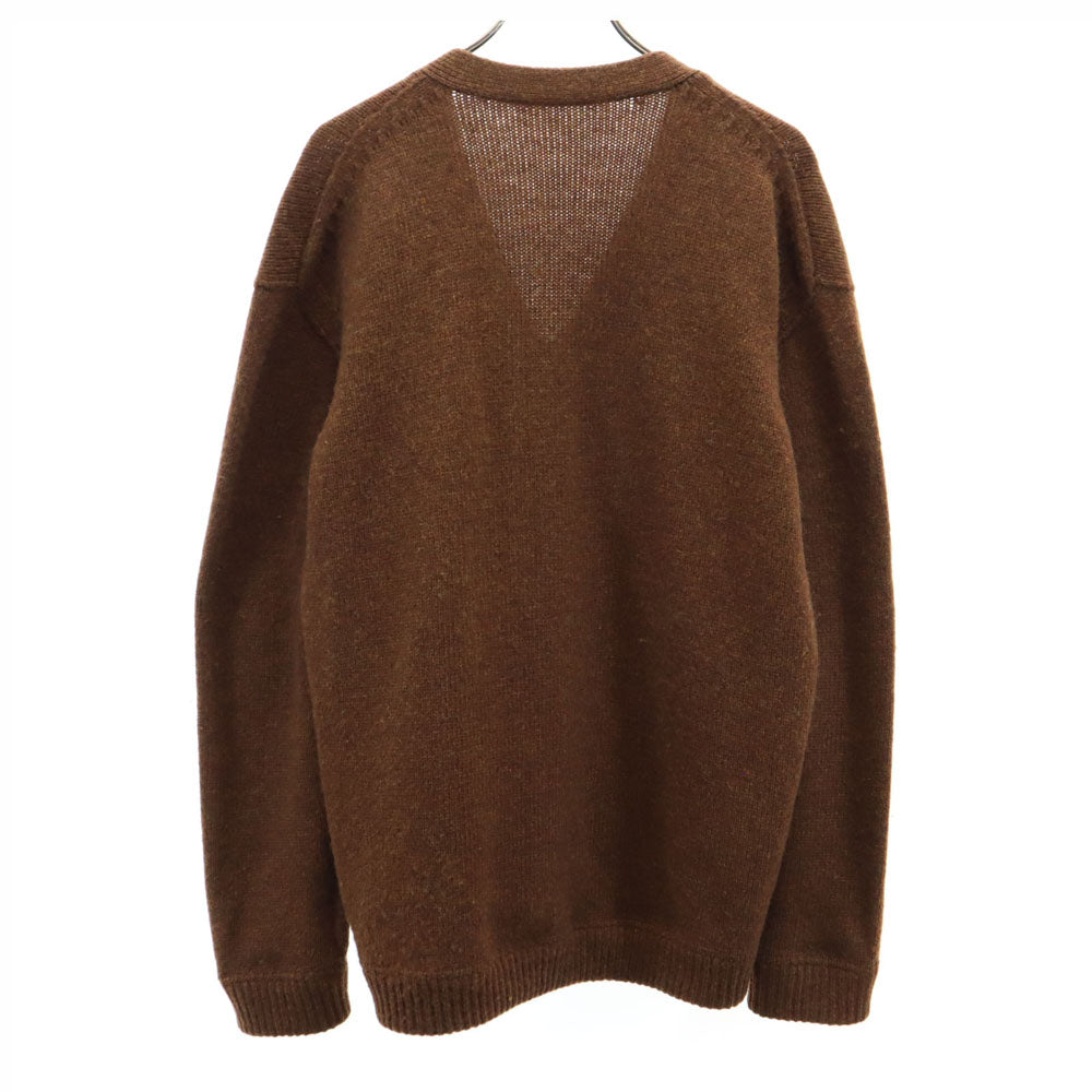 クレプスキュール 日本製 Vネック ニットジャケット 1 ブラウン crepuscule カーディガン メンズ