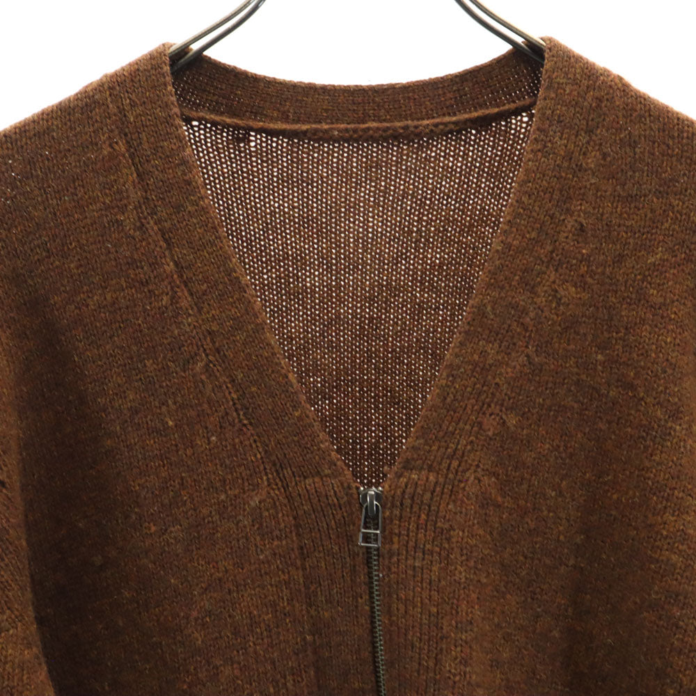 クレプスキュール 日本製 Vネック ニットジャケット 1 ブラウン crepuscule カーディガン メンズ