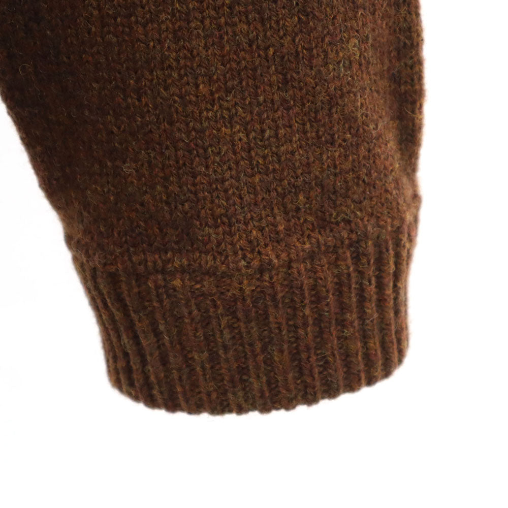 クレプスキュール 日本製 Vネック ニットジャケット 1 ブラウン crepuscule カーディガン メンズ