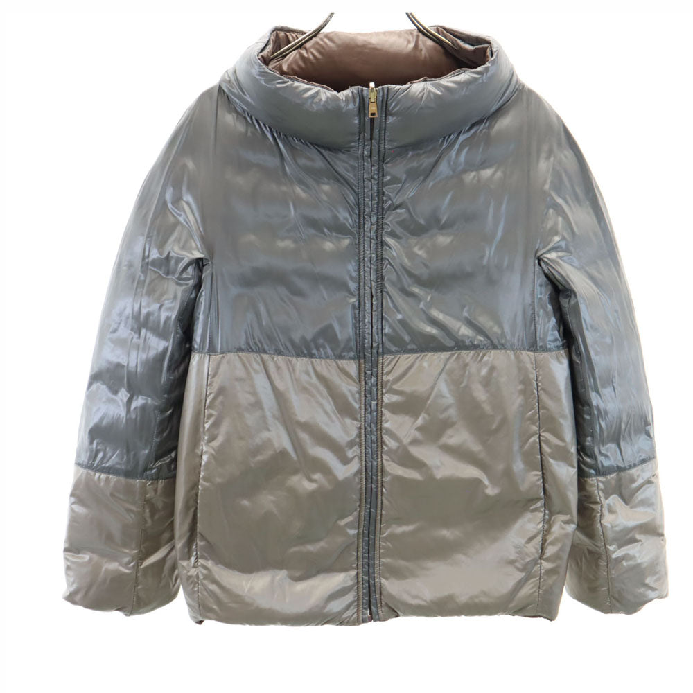 Herno ヘルノ リバーシブル ダウンジャケット 40 ブラウン レディース