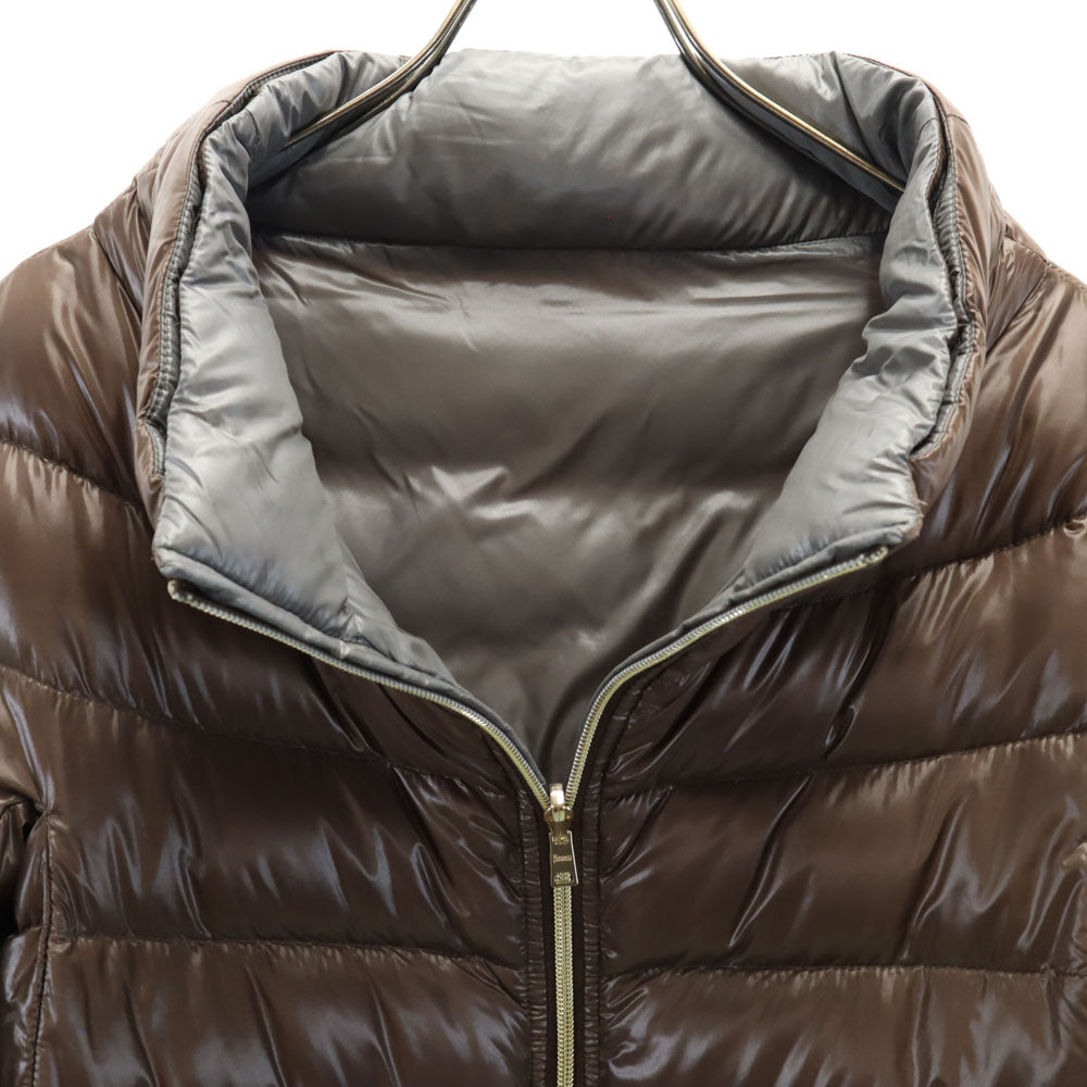 Herno ヘルノ リバーシブル ダウンジャケット 40 ブラウン レディース