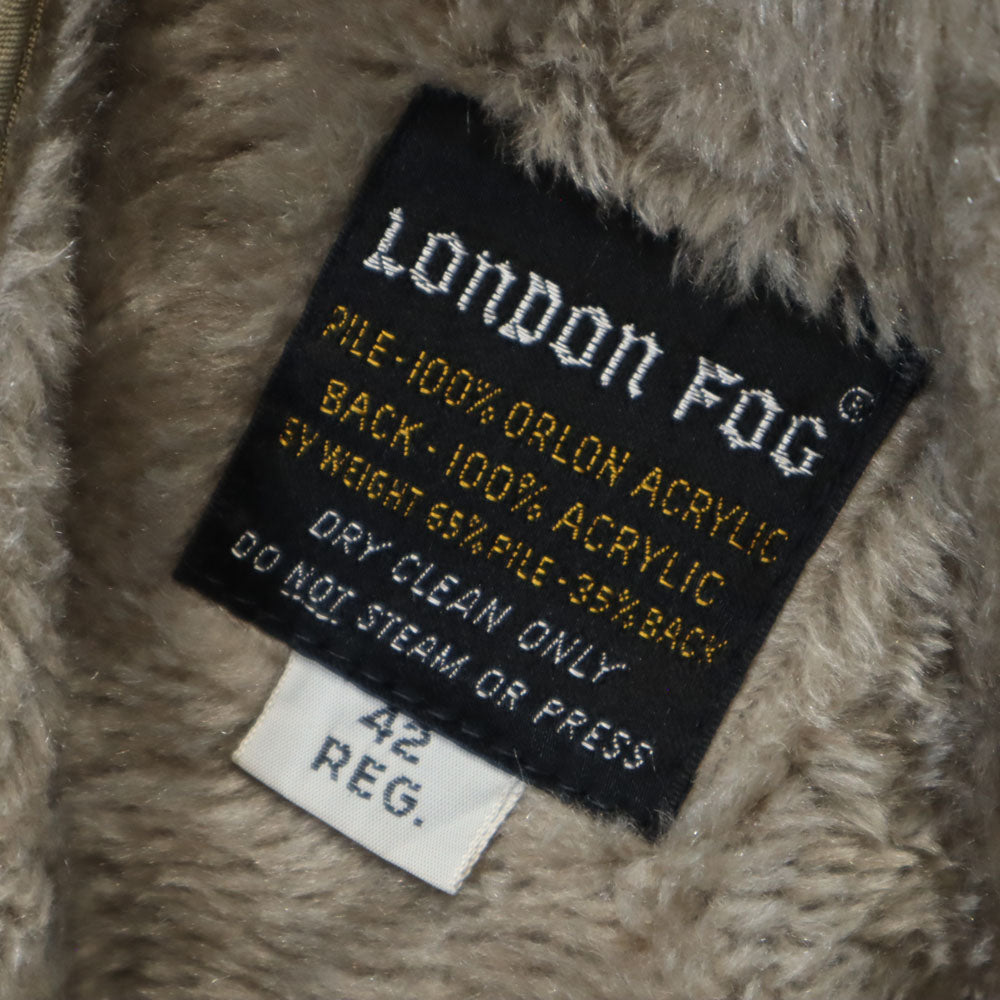 ロンドンフォグ 80s ヴィンテージ ワークジャケット 42 ベージュ系 LONDON FOG ライナー付き メンズ