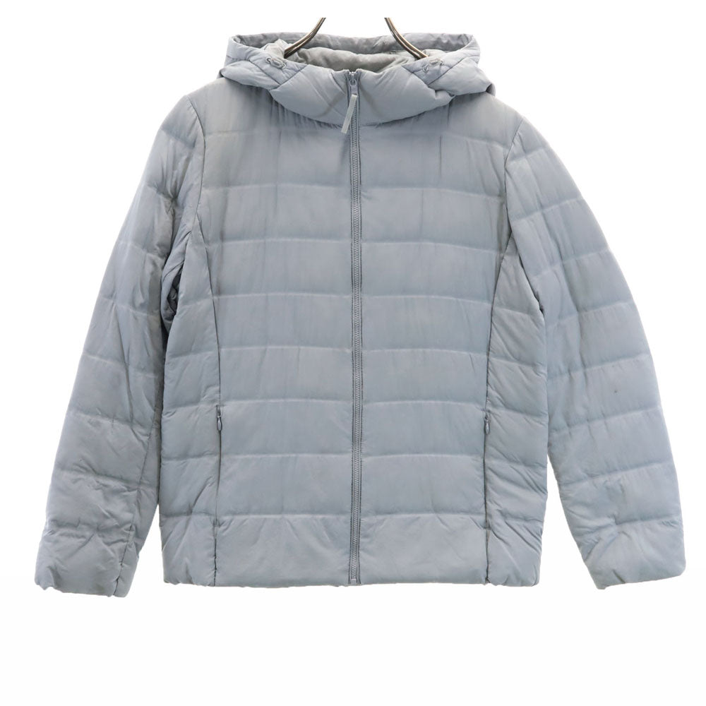 UNIQLO ユニクロ シームレスパーカー ウルトラライトダウンジャケット L グレー レディース