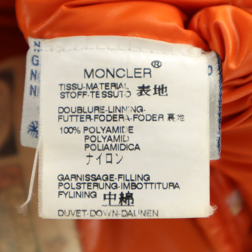 モンクレール 長袖 ダウンジャケット 0 オレンジ系 MONCLER レディース