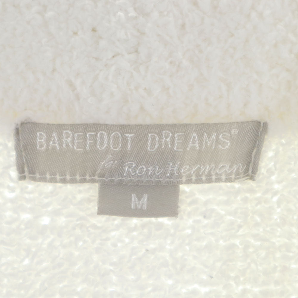 BAREFOOT DREAMS ベアフットドリームズ ボーダー柄 長袖 カーディガン M ホワイト×ネイビー ×ロンハーマン メンズ