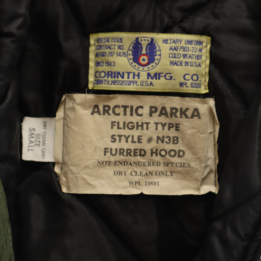 CORINTH MFG.CO. コリンズ USA製 N3B フライトジャケット S カーキ