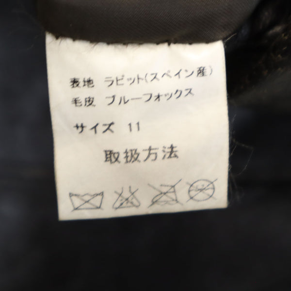 バルマン ラビット レザージャケット 11 ブラウン BALMAIN レディース 