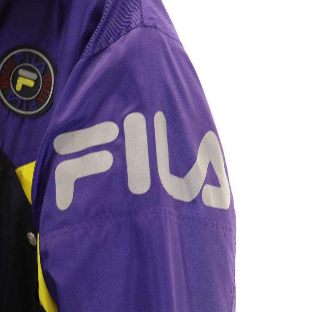 FILA フィラ 90s オールド 中綿ジャケット M パープル メンズ